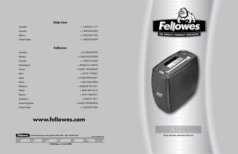 Fellowes PS-12Cs product manual