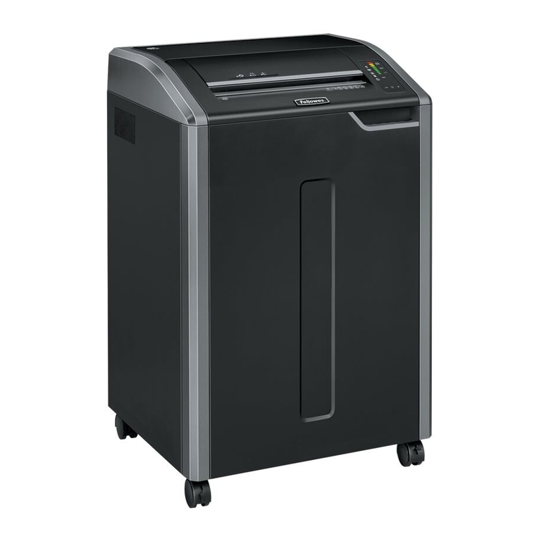 Fellowes POWERSHRED 480 operating instructions