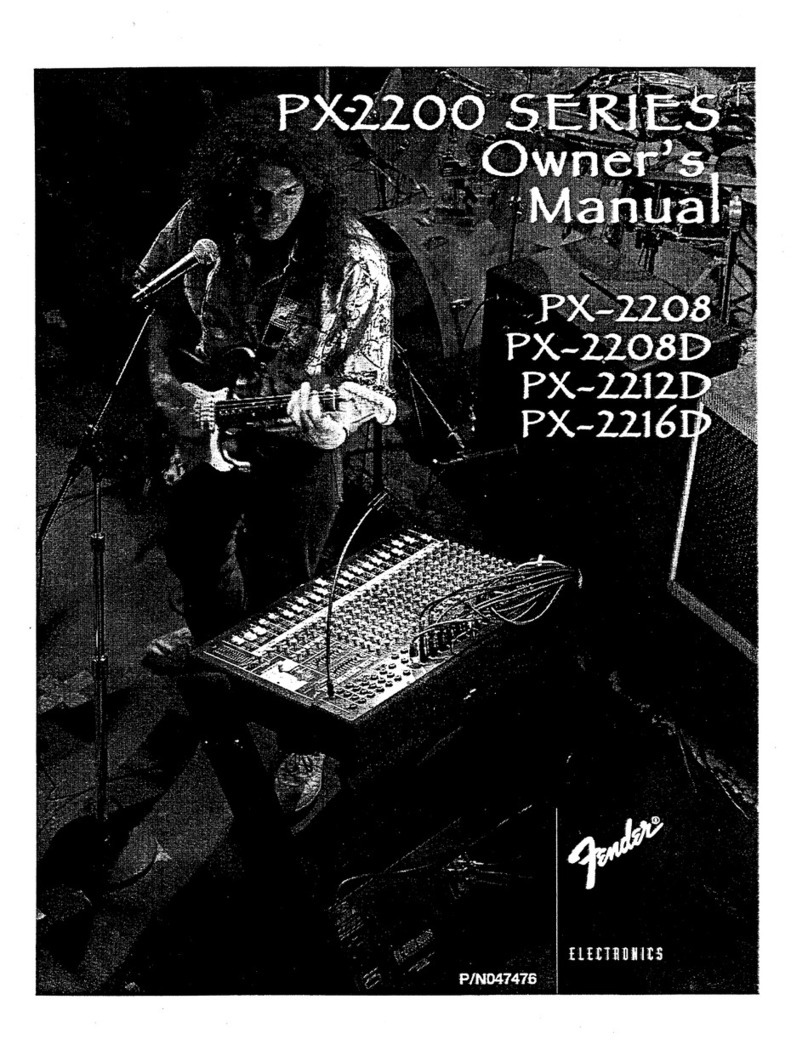 Fender PX-2208 User manual