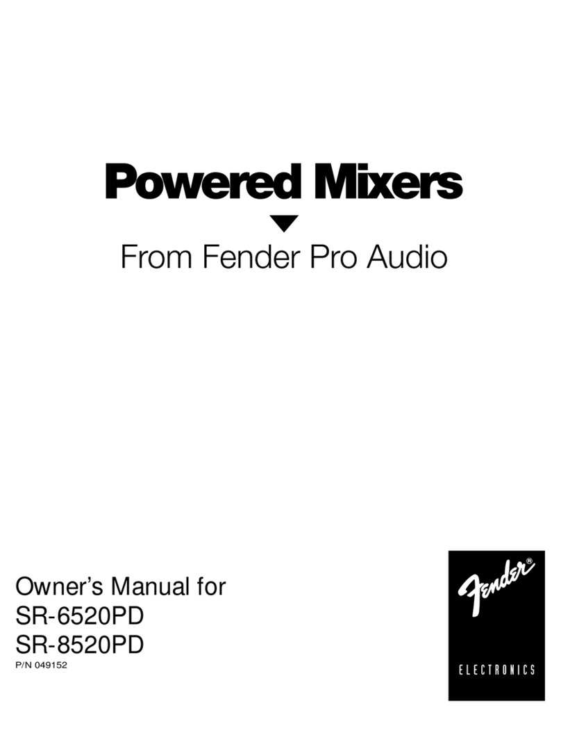 Fender SR-6520PD owner's manual