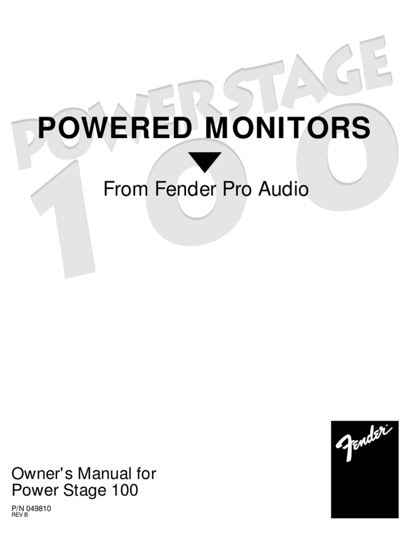 Fender Power Stage 100 owner's manual