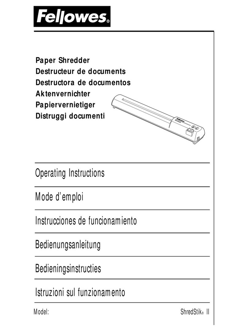 Fellowes ShredStik II operating instructions