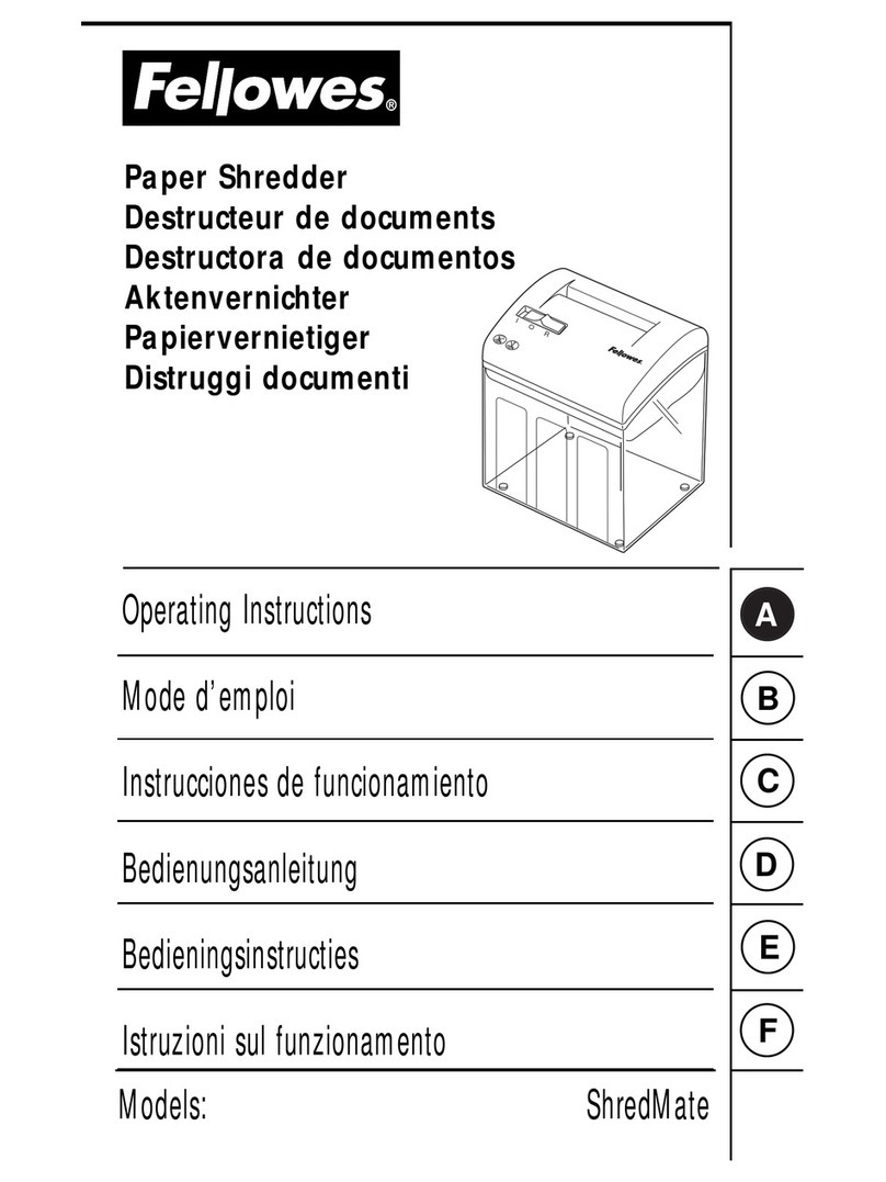 Fellowes Personal Shredmate User manual