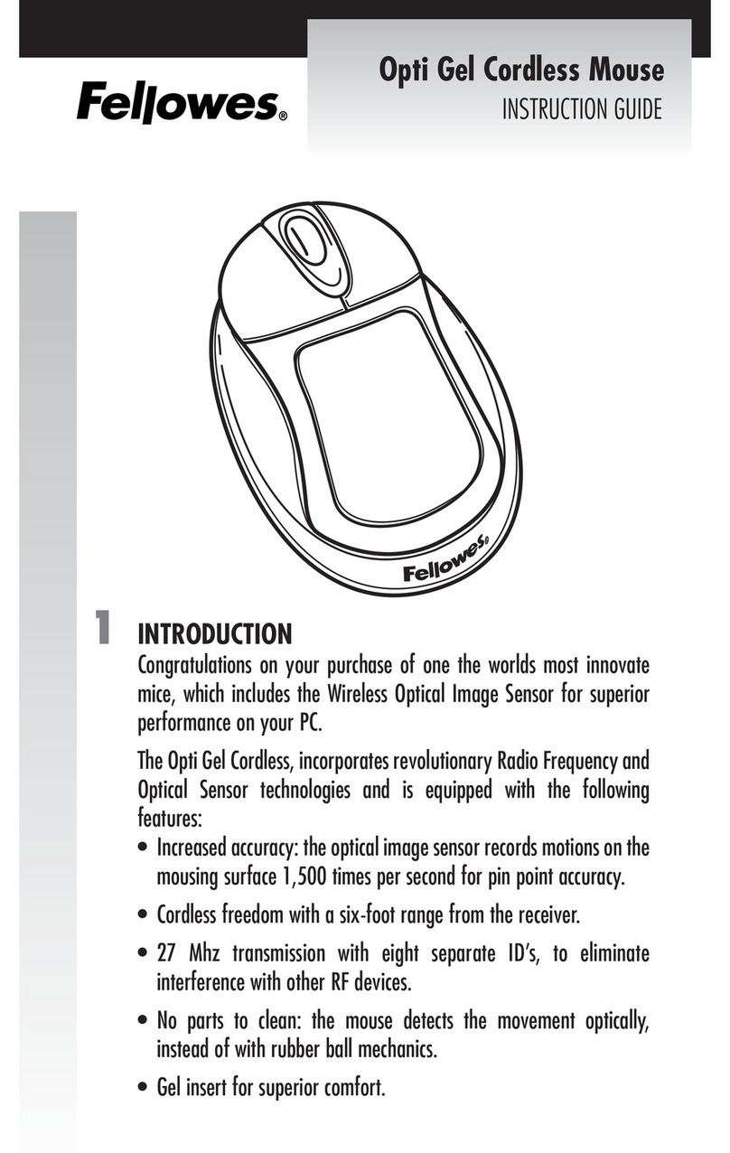 Fellowes Cordless Mouse Instruction guide