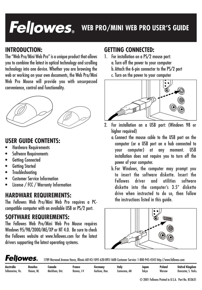 Fellowes Mouse User manual