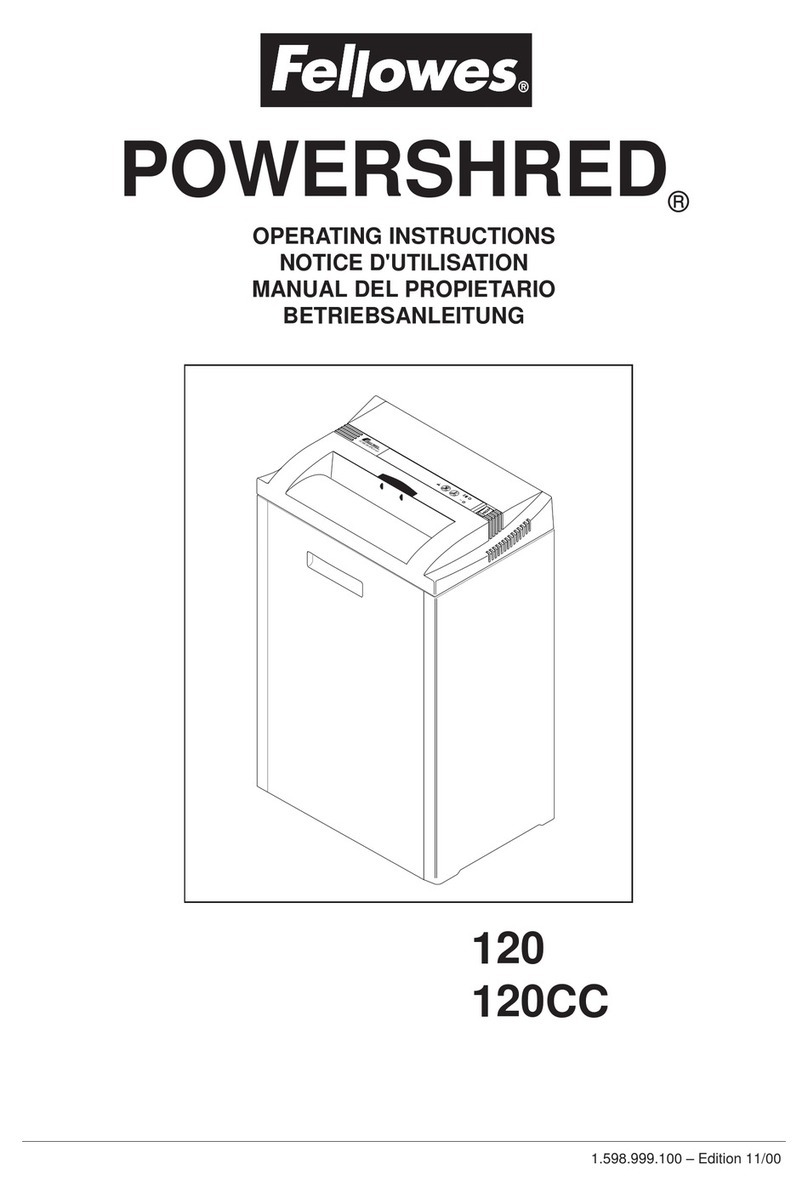 Fellowes 120 User manual