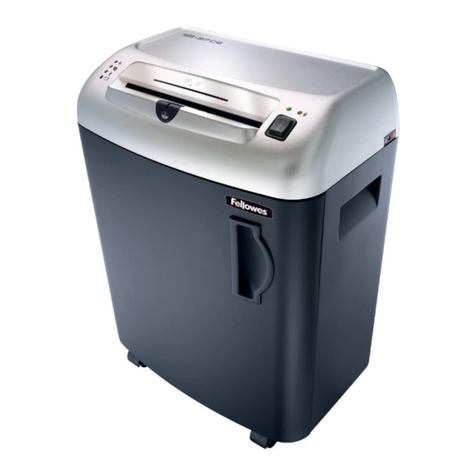 Fellowes Powershred SB-80 owner's manual