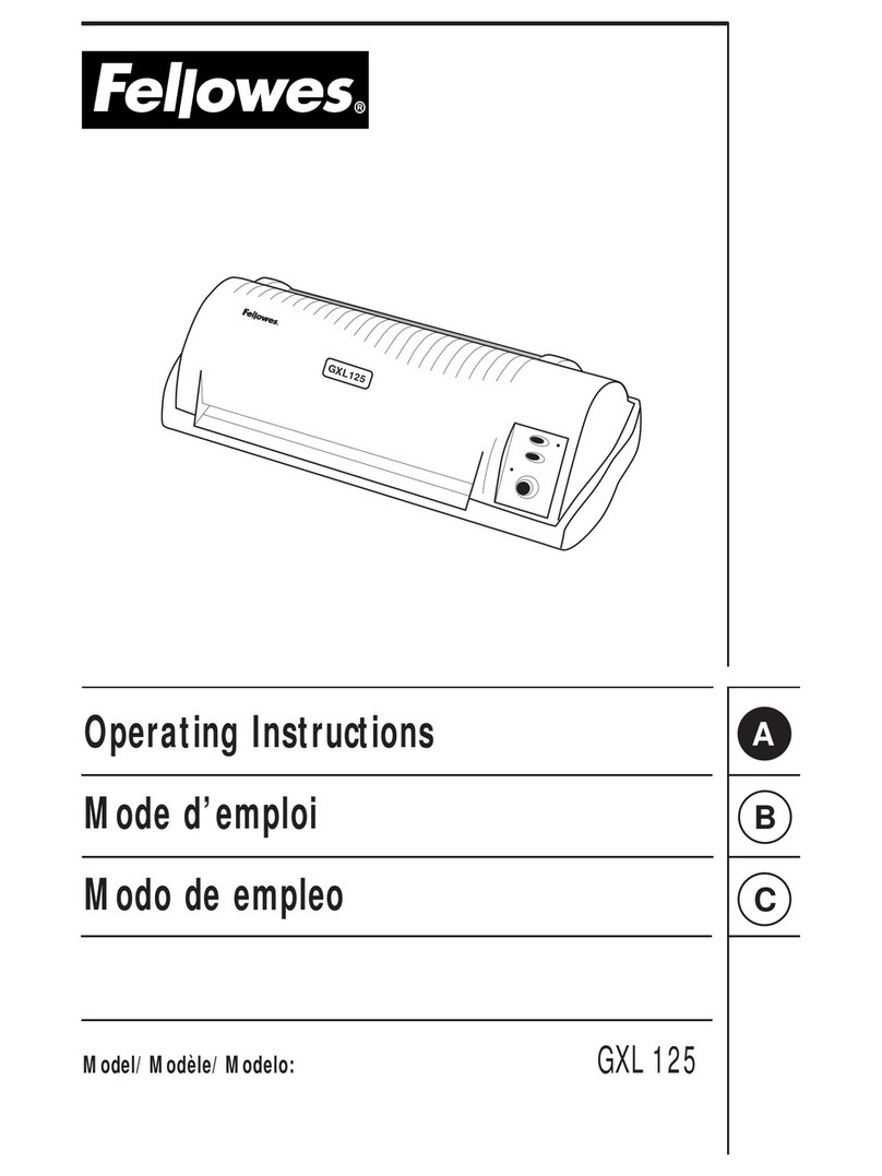 Fellowes GXL 125 operating instructions