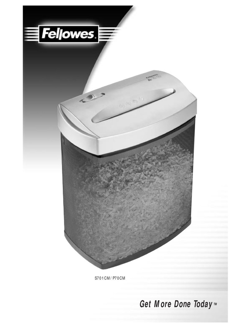 Fellowes POWERSHRED P70CM owner's manual