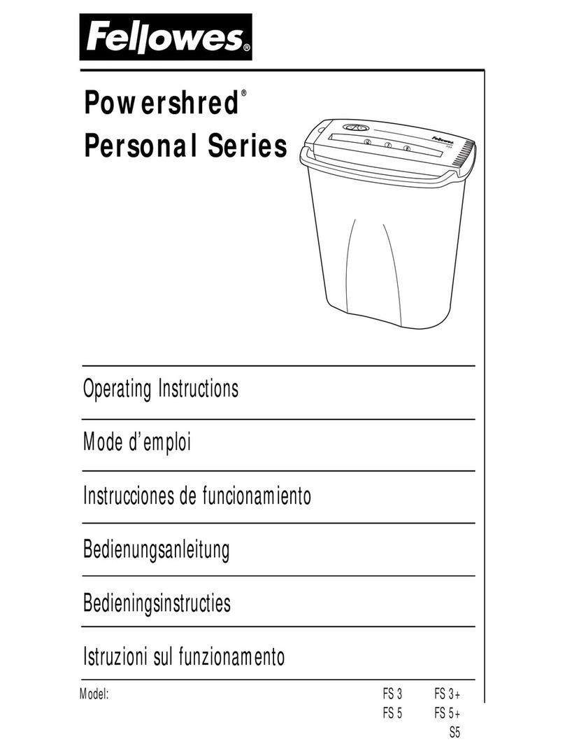 Fellowes Powershred FS 3 User manual