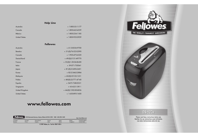 Fellowes DS-12Cs user manual