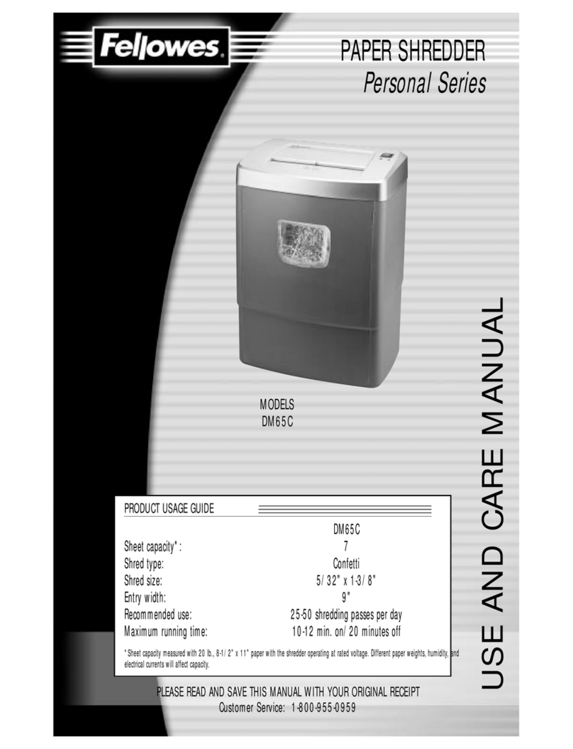 Fellowes DM65C User manual