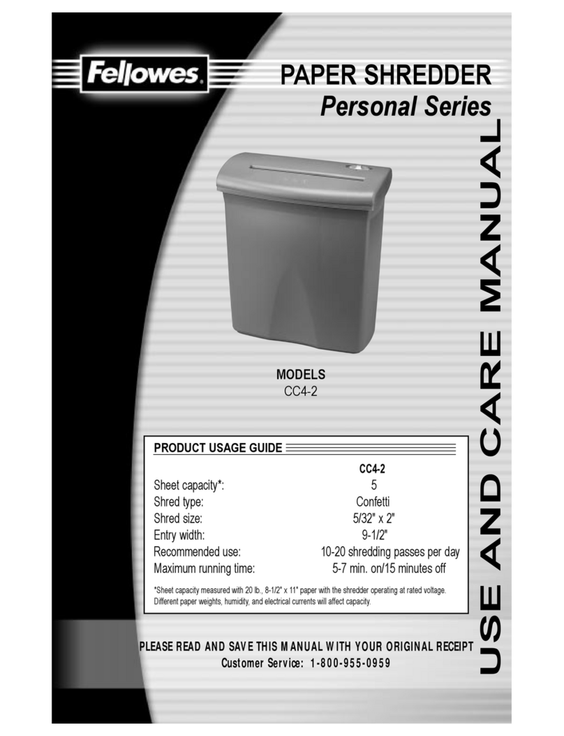 Fellowes CC4-2 use and care manual