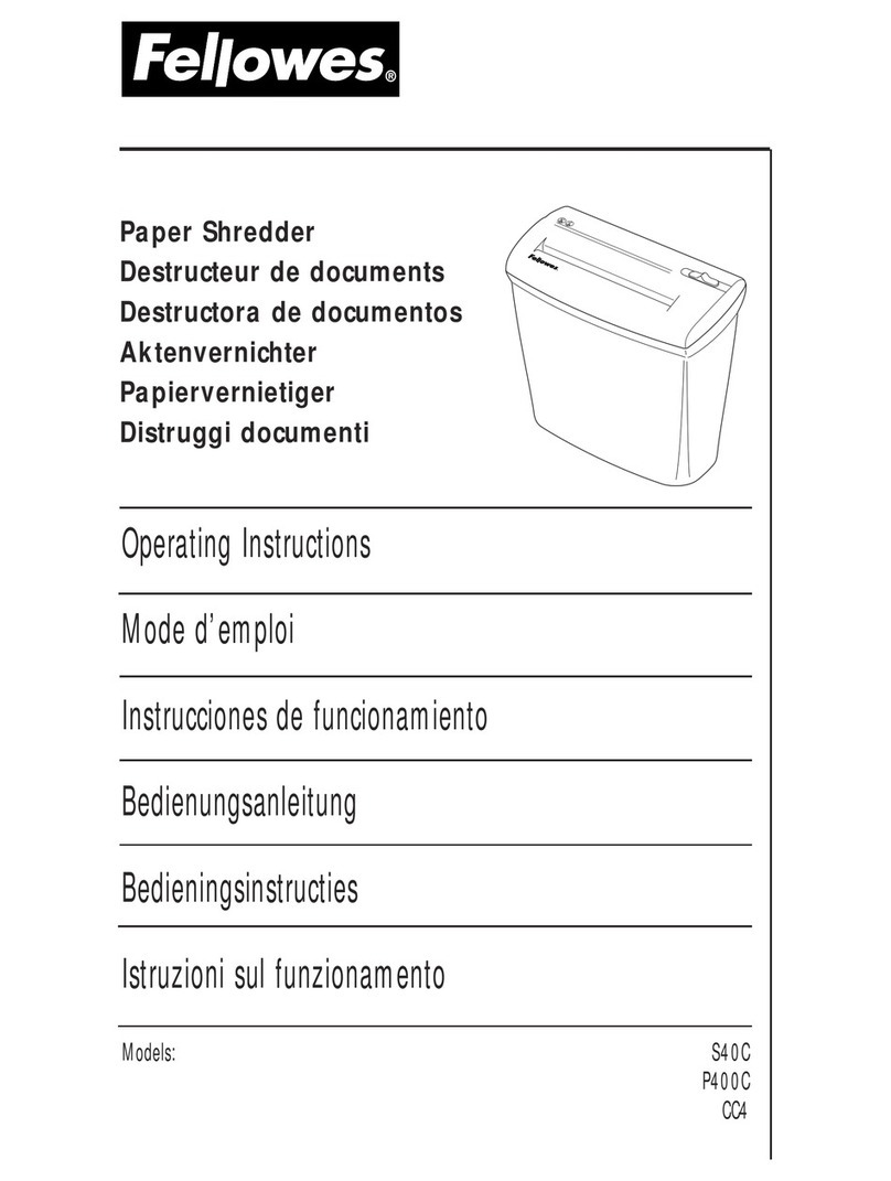 Fellowes CC4 operating instructions