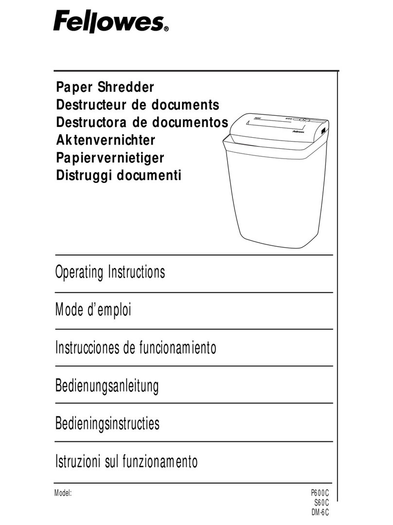 Fellowes DM-6C User manual Fellowes DM-6C User manual