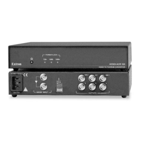 Extron electronics SDI to Analog Video Converter SDI-AVR 100 User manual