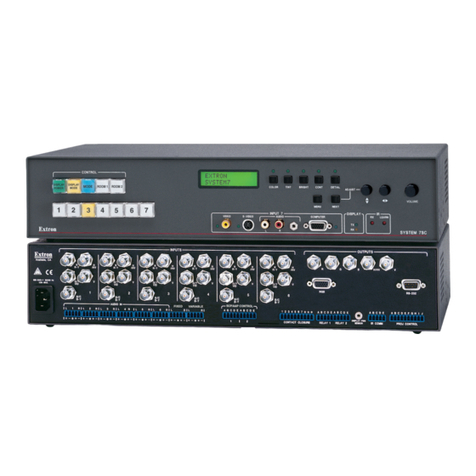 Extron electronics System 7SC user manual