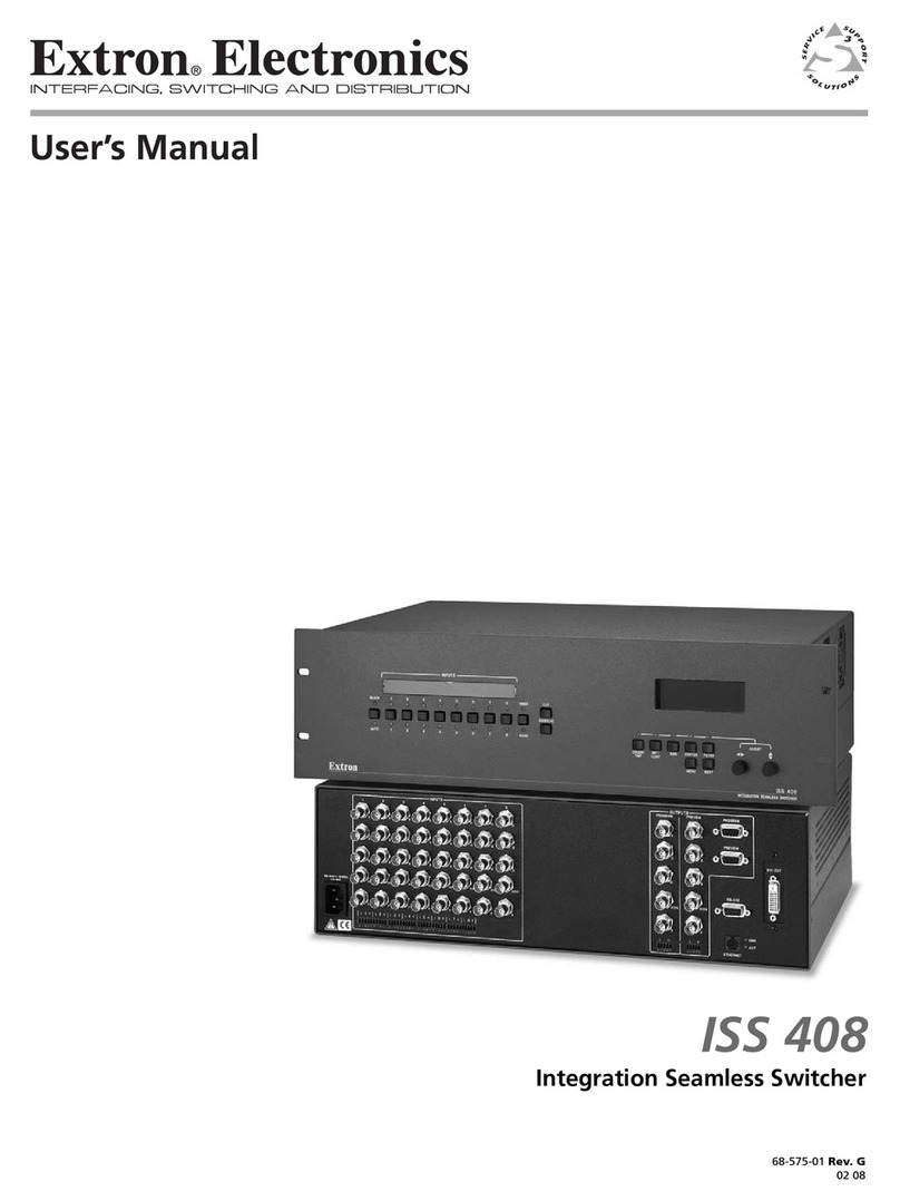 Extron electronics ISS 408 User manual