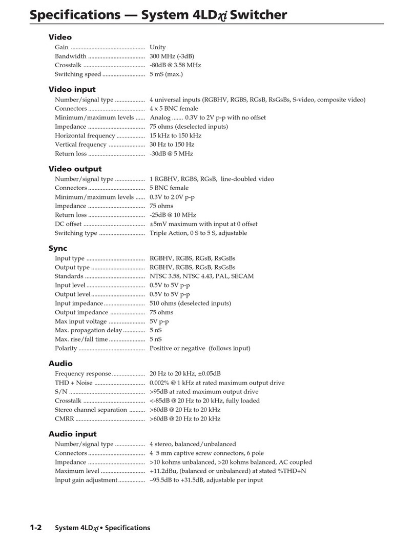 Extron electronics System 4LD xi User manual