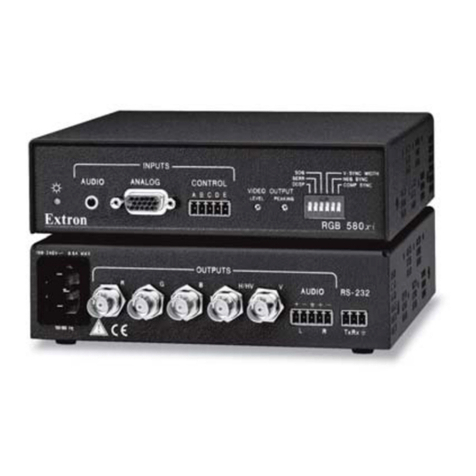 Extron electronics RGB 580xi AAP user guide
