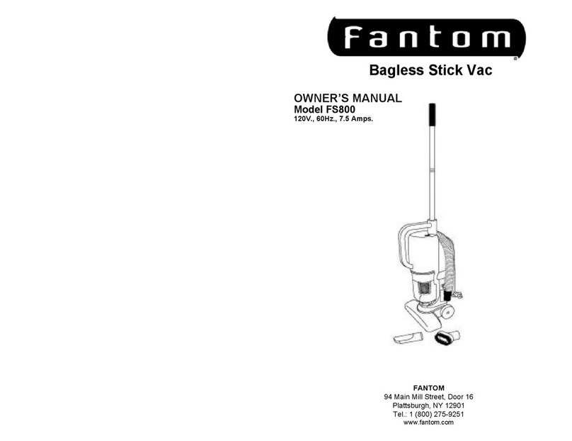 Fantom BAGLESS STICK VAC FS800 User manual