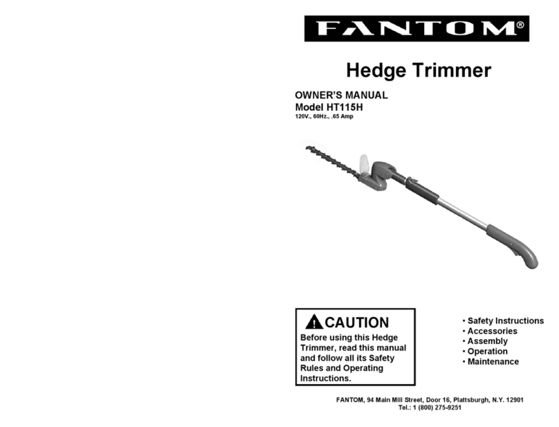 Fantom HT115H owner's manual