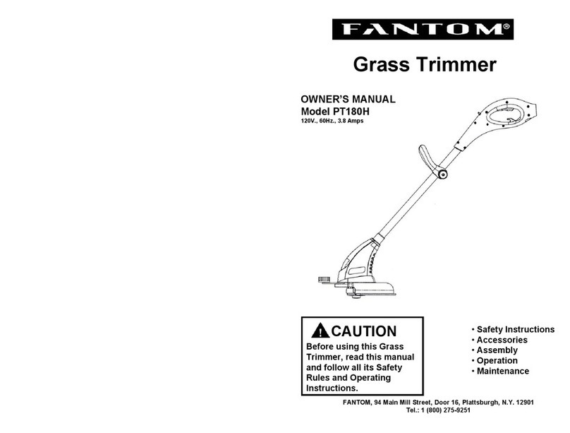Fantom PT180H owner's manual