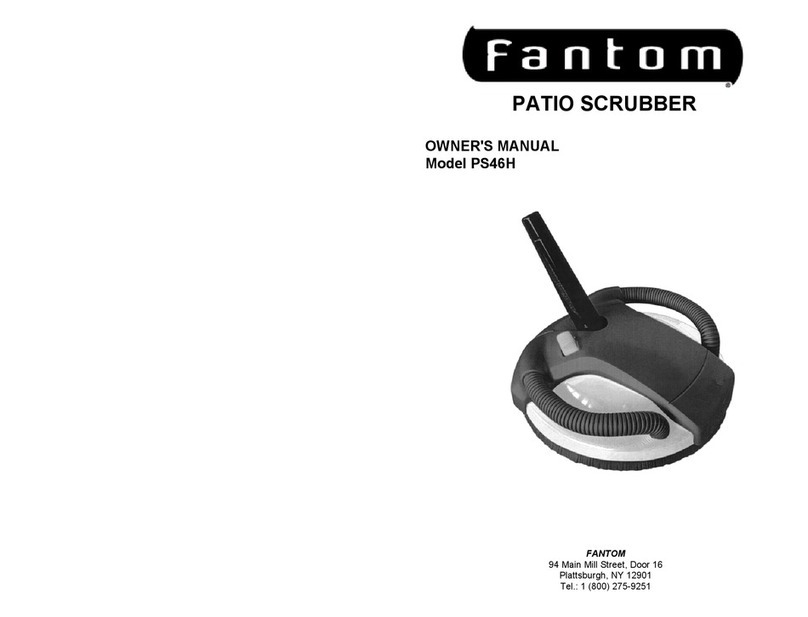 Fantom PATIO SCRUBBER PS46H owner's manual