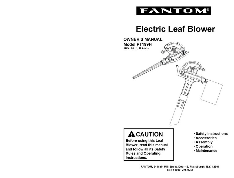 Fantom PT199H owner's manual