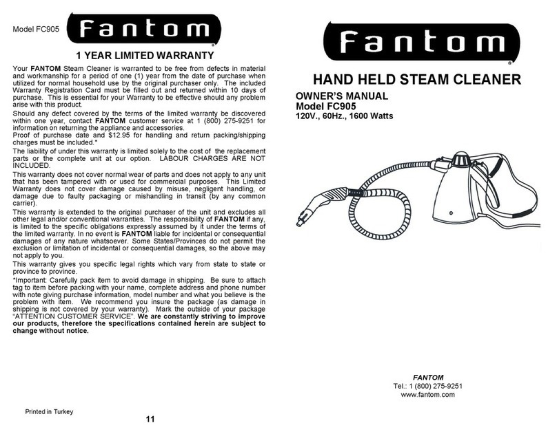 Fantom FC905K owner's manual