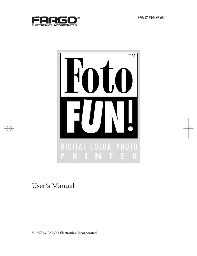 FARGO electronics FOTO 970627-510489-(04) User manual