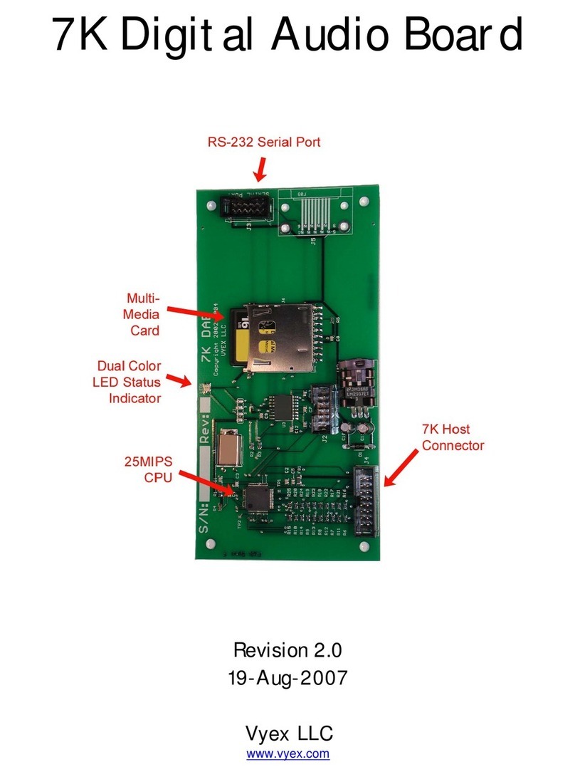 Vyex Digital Audio Board 7KDAB user manual