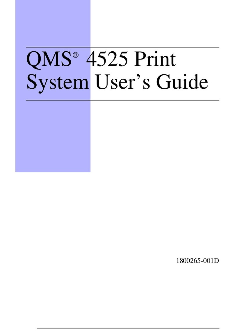 QMS QMS 4525 User manual QMS QMS 4525 User manual