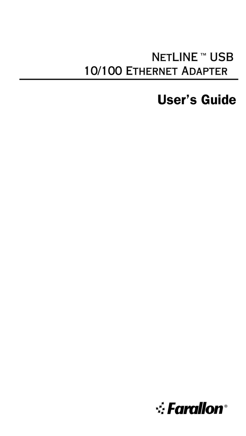 Farallon NetLine NetLINE USB 10/100 User manual