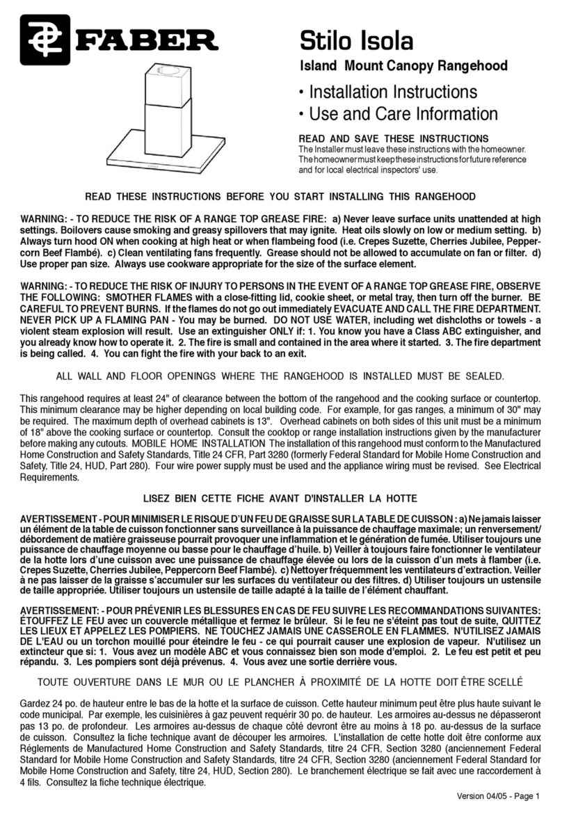 Faber Stilo Isola User manual