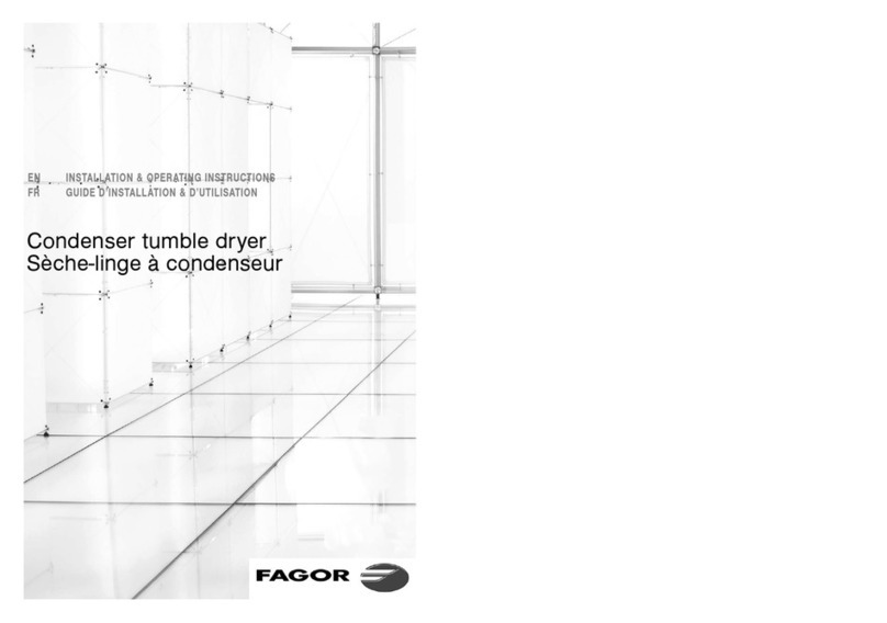 Fagor SFA-8CELX Installation and operating instructions
