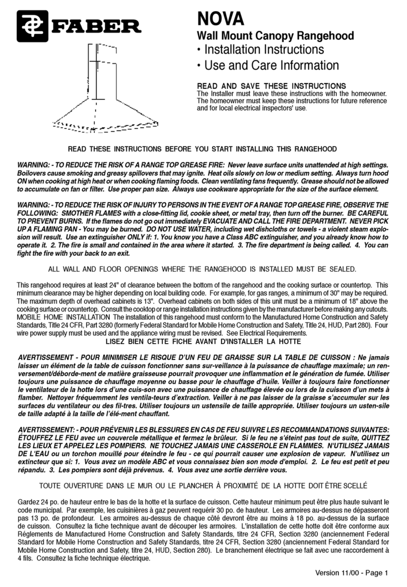 Faber Nova User manual