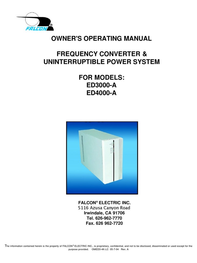 Falcon ED3000-A Owner's operating manual