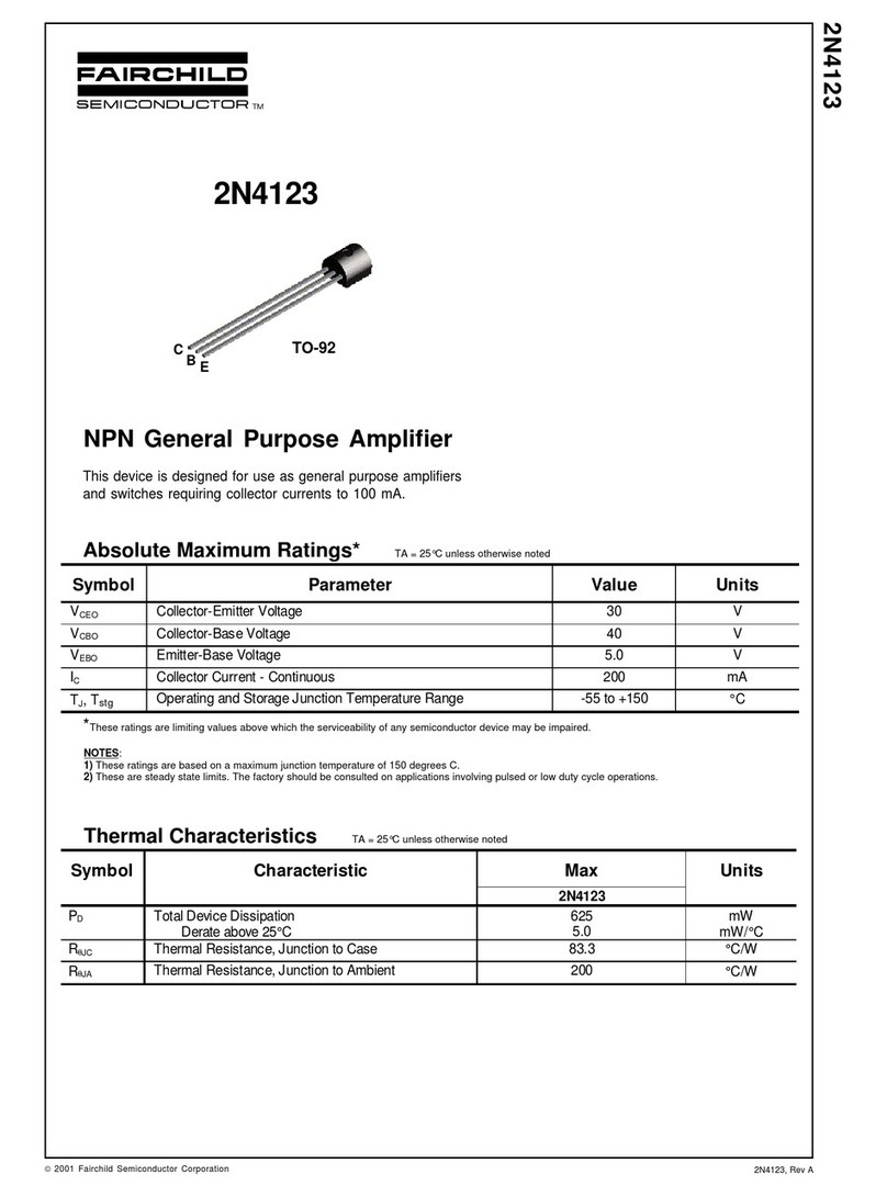 Fairchild 2N4123 User manual