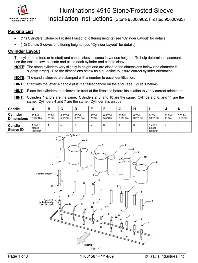 Travis Industries Illuminations 4915 User manual