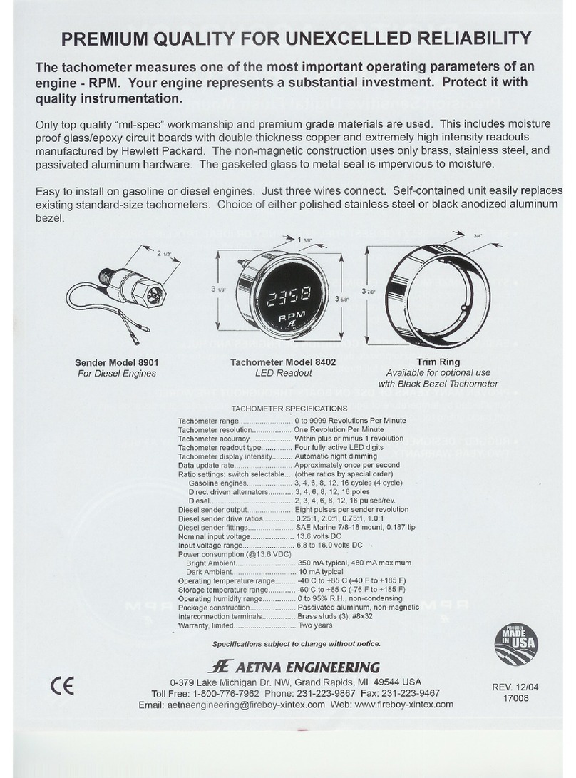 AETNA ENGINEERING 8402 Specifications AETNA ENGINEERING 8402 Specifications