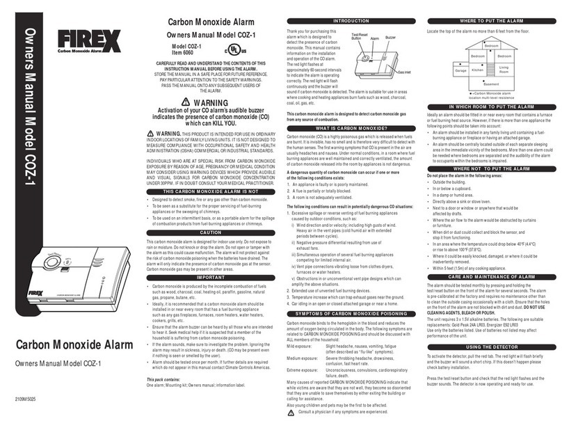 Firex COZ-1 User manual