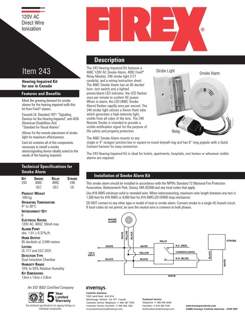 Firex 243 Specification sheet