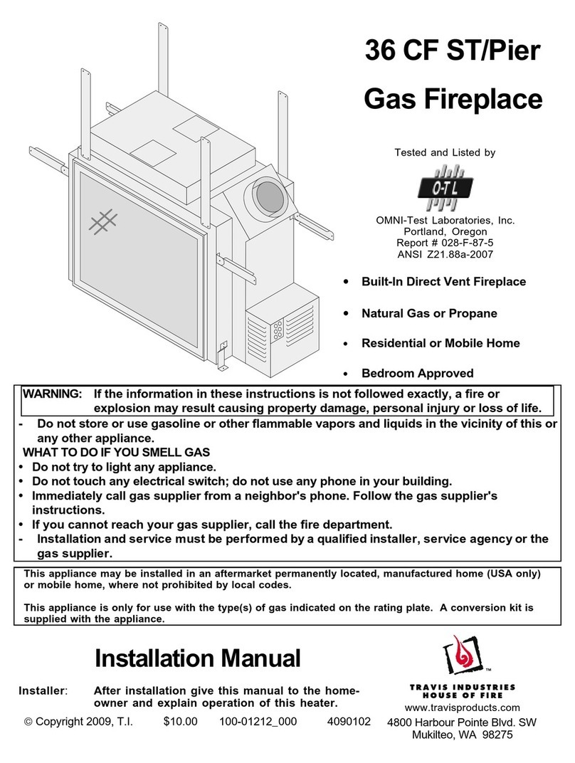 Travis Industries Revolution 36CF User manual