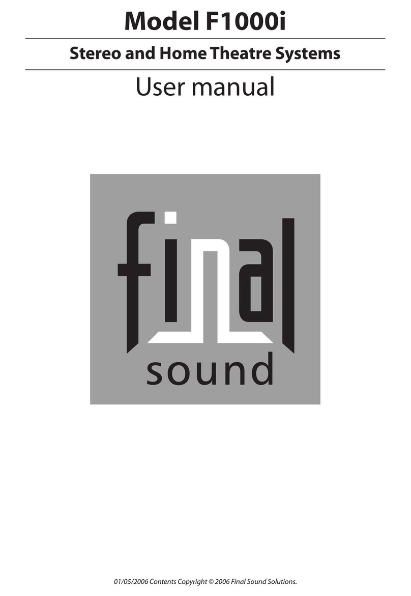Final Sound F1000i user manual