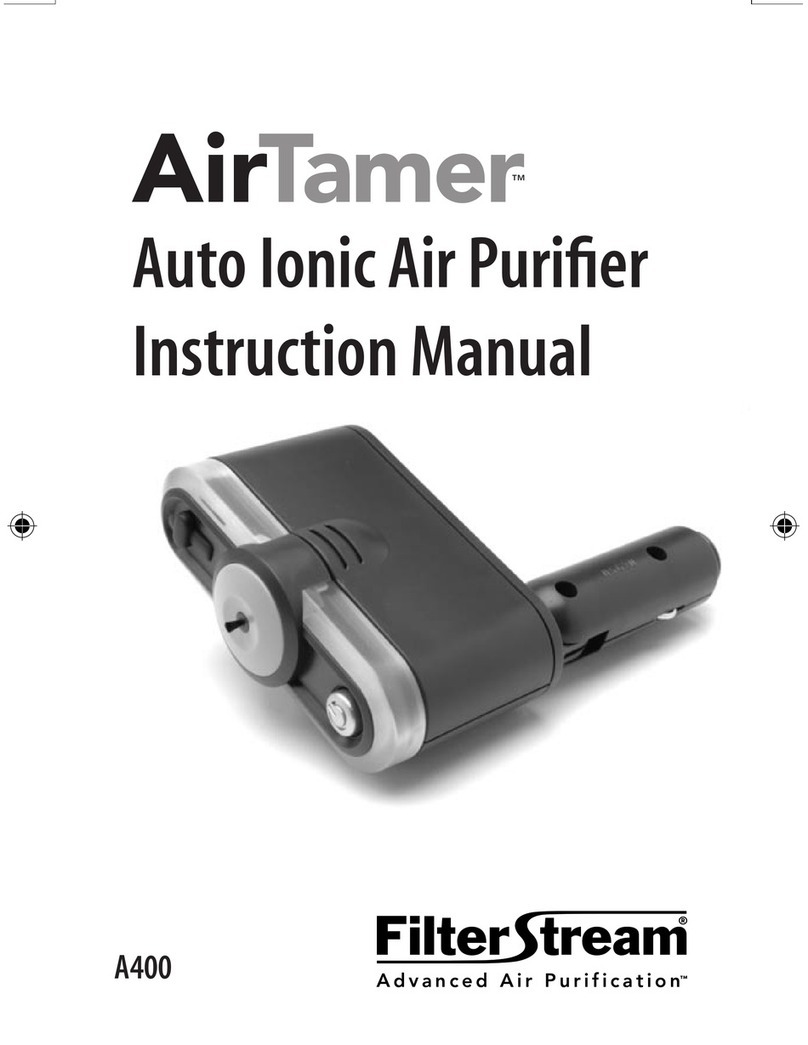 FilterStream AirTamer A400 User manual