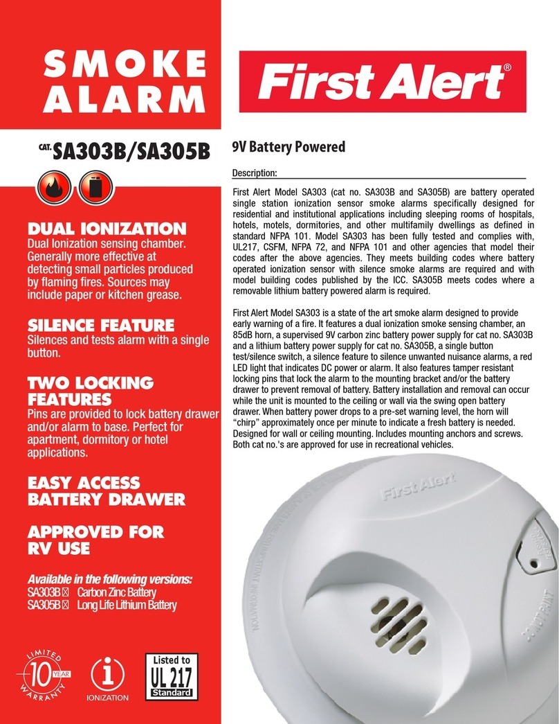 First Alert SA303B Specifications