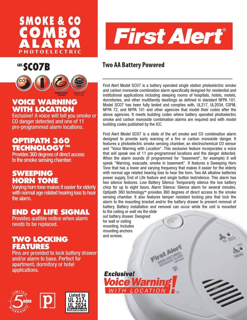 First Alert SCO7B User manual