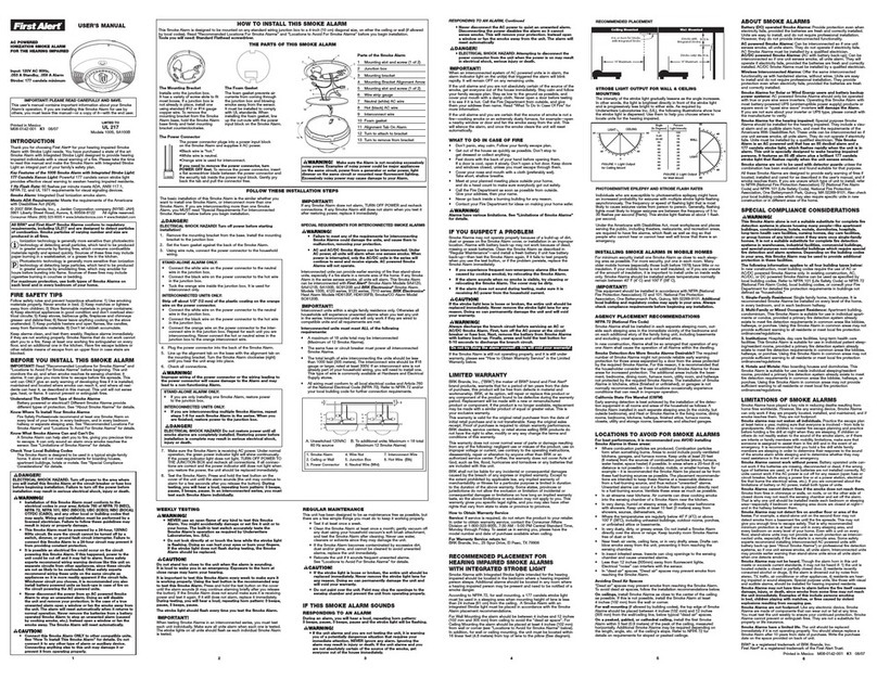First Alert 100S User manual