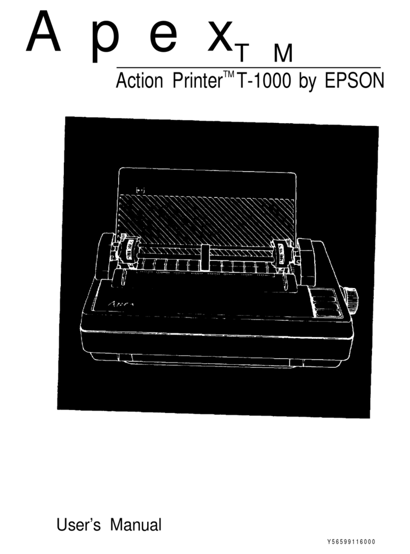 Epson Stylus T-1000 user manual